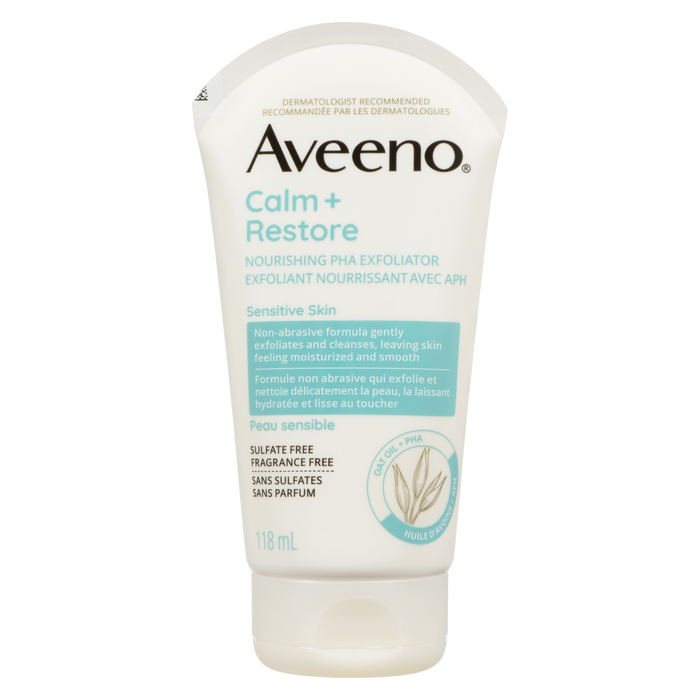 Aveeno Calm + Restore Exfoliant Nourrissant PHA Peaux Sensibles 118 ml