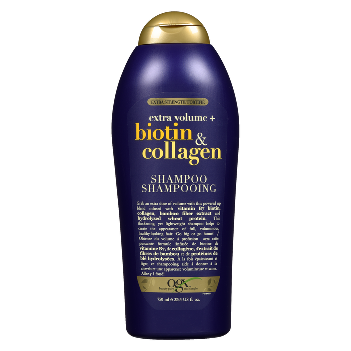 OGX Shampoo Extra Strength Extra Volume + Biotin & Collagen 750 ml