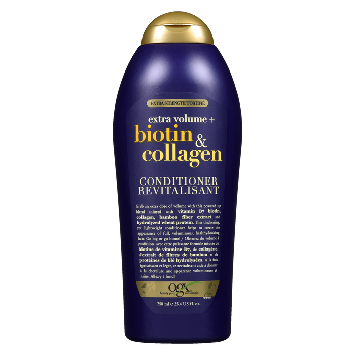 OGX Conditioner Extra Strength Extra Volume + Biotin & Collagen 750 ml