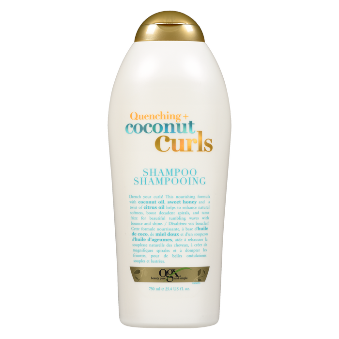 Shampoing OGX désaltérant + boucles à la noix de coco 750 ml