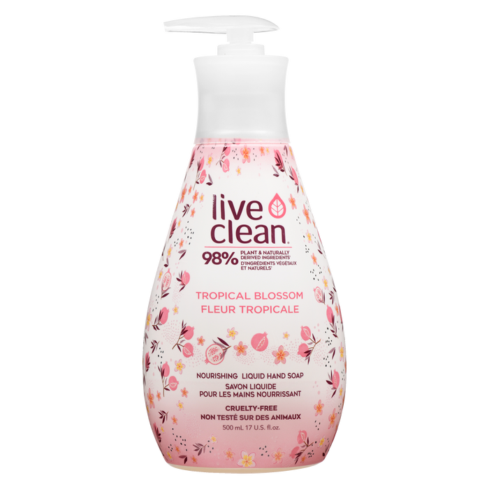 Live Clean Nourishing Liquid Hand Soap Tropical Blossom 500 ml