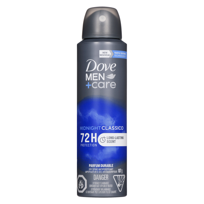 Spray anti-transpirant sec Dove Men+Care Midnight Classico 107 g