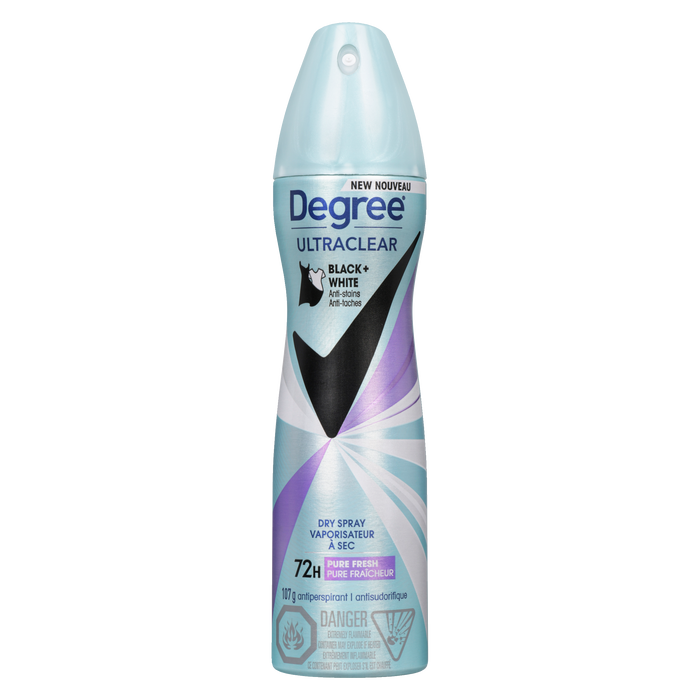 Degree UltraClear Black + White Antiperspirant Dry Spray Pure Fresh 107 g