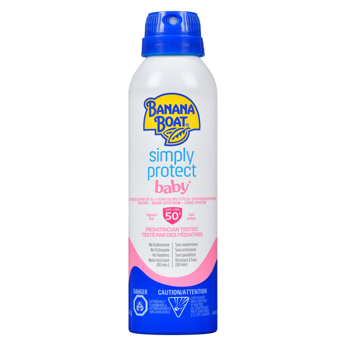 Spray solaire pour bébé Simply Protect SPF 50+ de Banana Boat 141 g