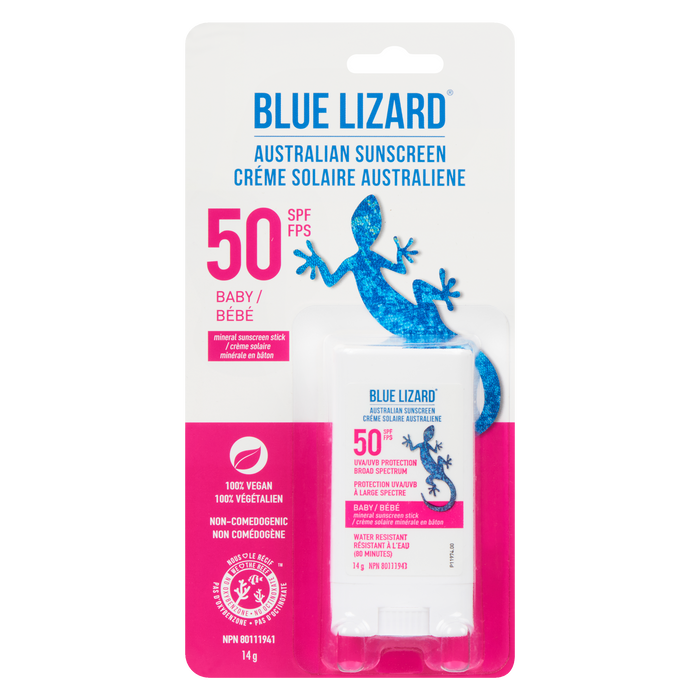 Blue Lizard Mineral Sunscreen Stick Baby 50 SPF 14 g