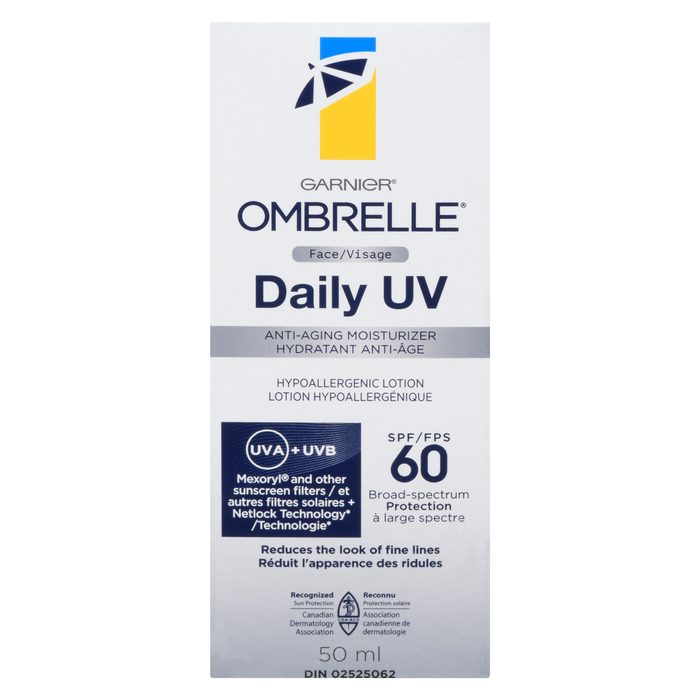 Garnier Ombrelle Daily UV Anti-Aging Moisturizer Face SPF 60 50 ml