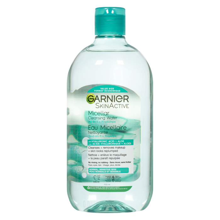 Garnier SkinActive Micellar Cleansing Water with Hyaluronic Acid + Aloe Value Size 700 ml