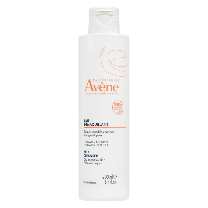 Eau Thermale Avène Lait Démaquillant Peaux Sèches Sensibles Visage et Yeux 200 ml