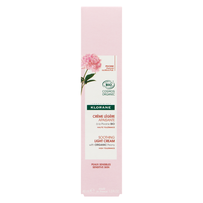 Klorane Crème Légère Apaisante à la Pivoine Bio 40 ml