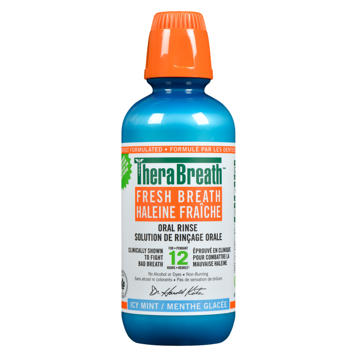 TheraBreath Oral Rinse Fresh Breath Icy Mint 473 ml