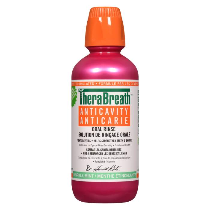 TheraBreath Oral Rinse Anticavity Sparkle Mint 473 ml