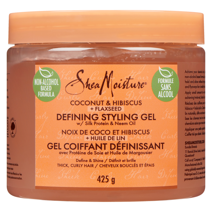 SheaMoisture Defining Styling Gel Coconut & Hibiscus + Flaxseed 425 g