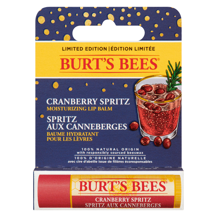 Burt's Bees Moisturizing Lip Balm Cranberry Spritz Limited Edition 4.25 g