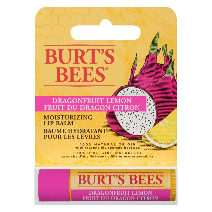 Burt's Bees Moisturizing Lip Balm Dragonfruit Lemon 4.25 g