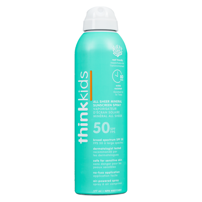 Thinkkids All Sheer Mineral Sunscreen Spray SPF 50 177 ml