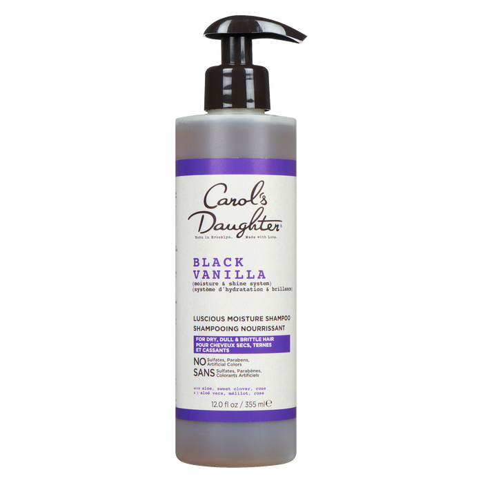 Carol's Daughter Black Vanilla Luscious Moisture Shampoo with Aloe, Sweet Clover, Rose 355 ml