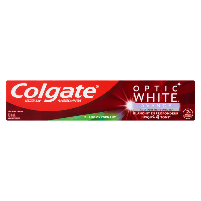 Colgate Optic White Anticavity Fluoride Toothpaste Advanced 133 ml