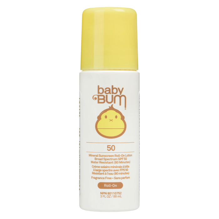 Lotion solaire minérale à bille Baby Bum à large spectre FPS 50 88 ml