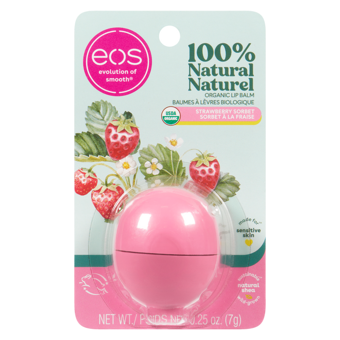 eos Organic Lip Balm Strawberry Sorbet 7 g