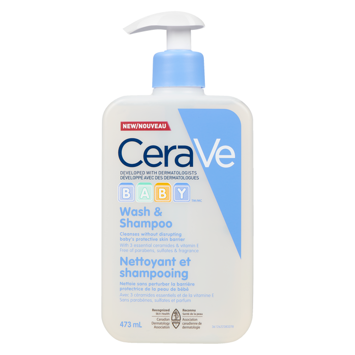 Shampoing et nettoyant pour bébé CeraVe 473 ml