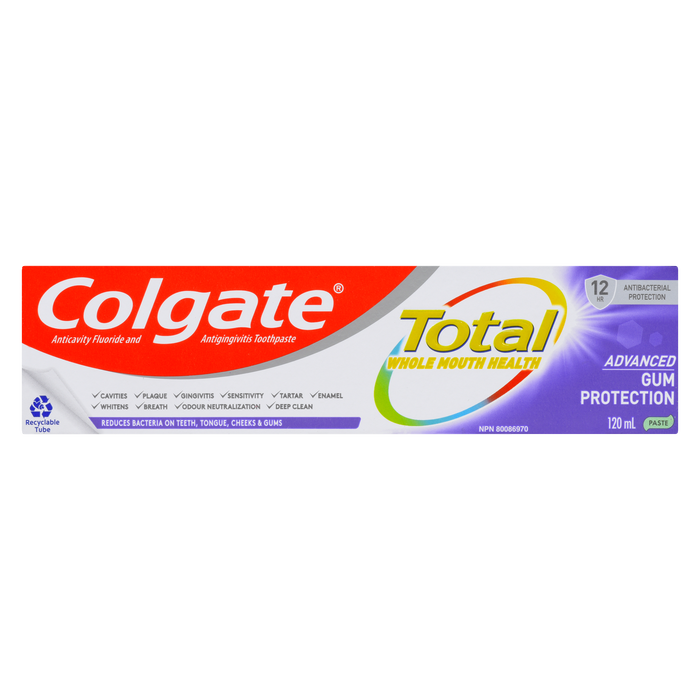 Colgate Total Anticavity Fluoride and Antigingivitis Toothpaste Advanced Gum Protection Paste 120 ml