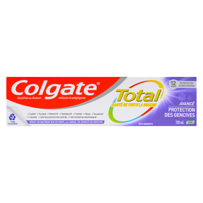 Colgate Total Anticavity Fluoride and Antigingivitis Toothpaste Advanced Gum Protection Paste 120 ml