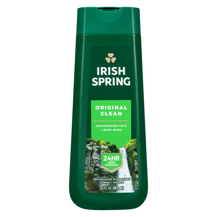 Irish Spring Moisturizing Face + Body Wash Original Clean 591 ml