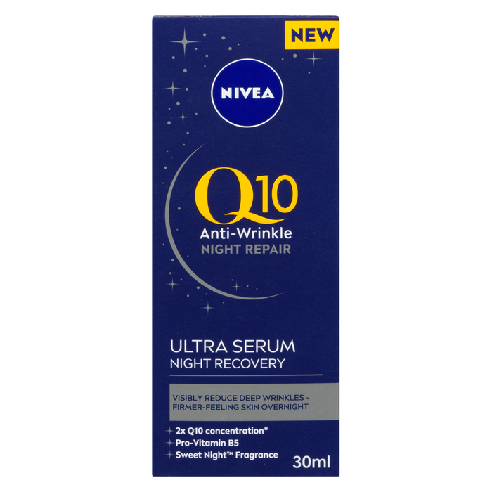 Sérum Réparateur de Nuit Anti-Rides NIVEA Q10 Ultra Réparateur de Nuit 30 ml