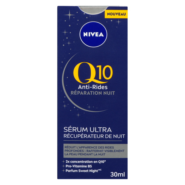 Sérum Réparateur de Nuit Anti-Rides NIVEA Q10 Ultra Réparateur de Nuit 30 ml