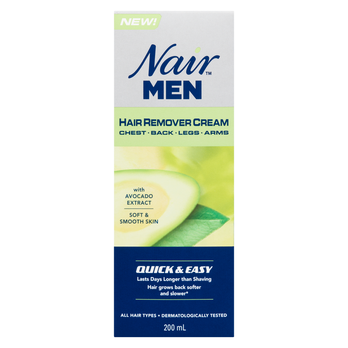 Crème dépilatoire Nair Men pour poitrine, dos, jambes, bras 200 ml