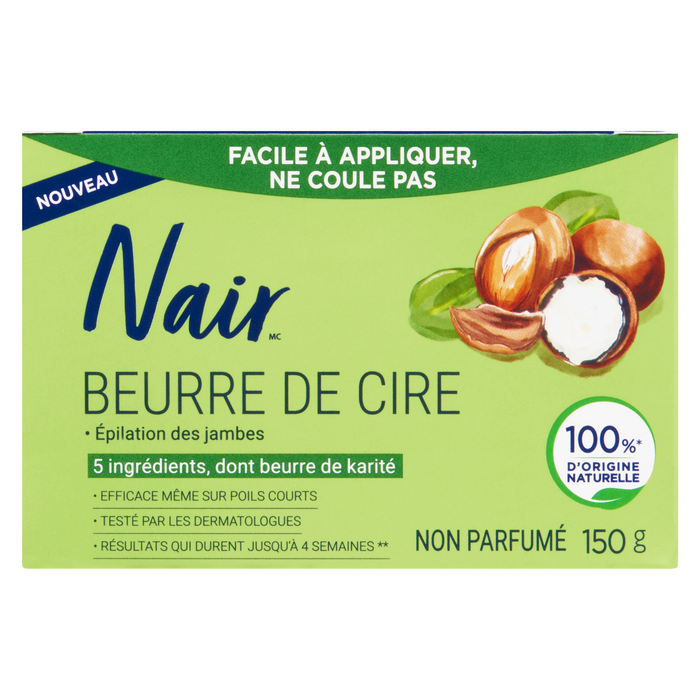 Nair Butter Wax Hair Removal for Legs Unscented 150 g