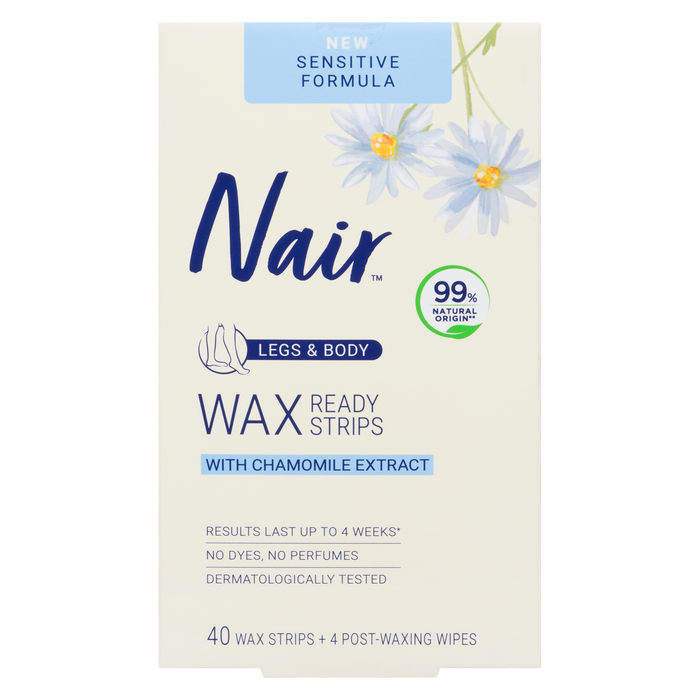 Nair Hair Remover Wax Ready Strips Legs & Body