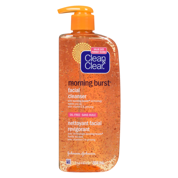 Nettoyant visage sans huile Clean &amp; Clear Morning Burst, format économique 354 ml