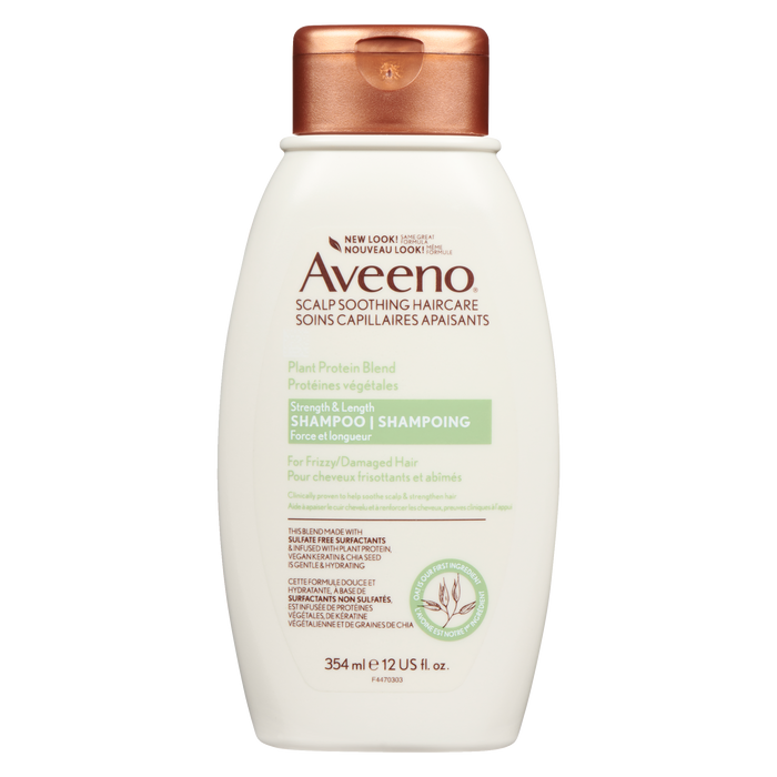 Aveeno Shampooing Force &amp; Longueur Mélange de Protéines Végétales 354 ml