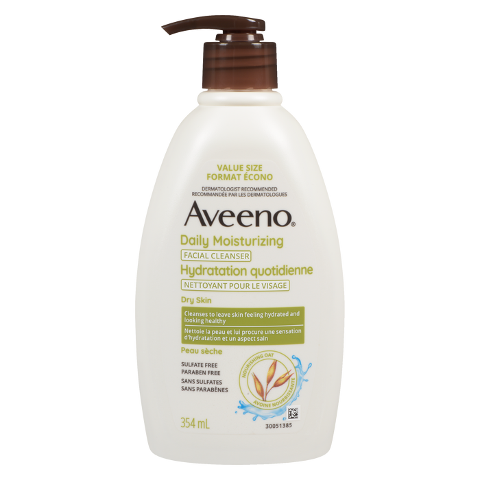 Nettoyant visage hydratant quotidien Aveeno, format économique 354 ml