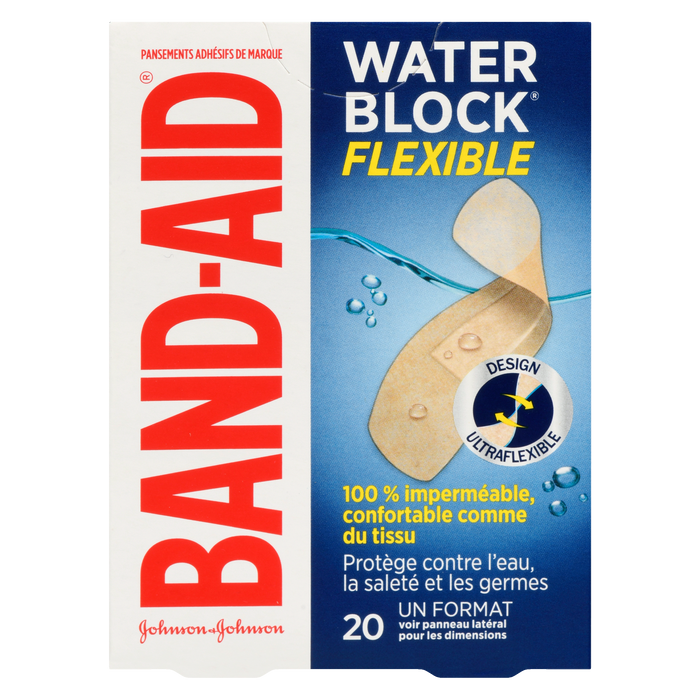 Band-Aid Water Block Flex Brand Adhesive Bandages 20 All One Size