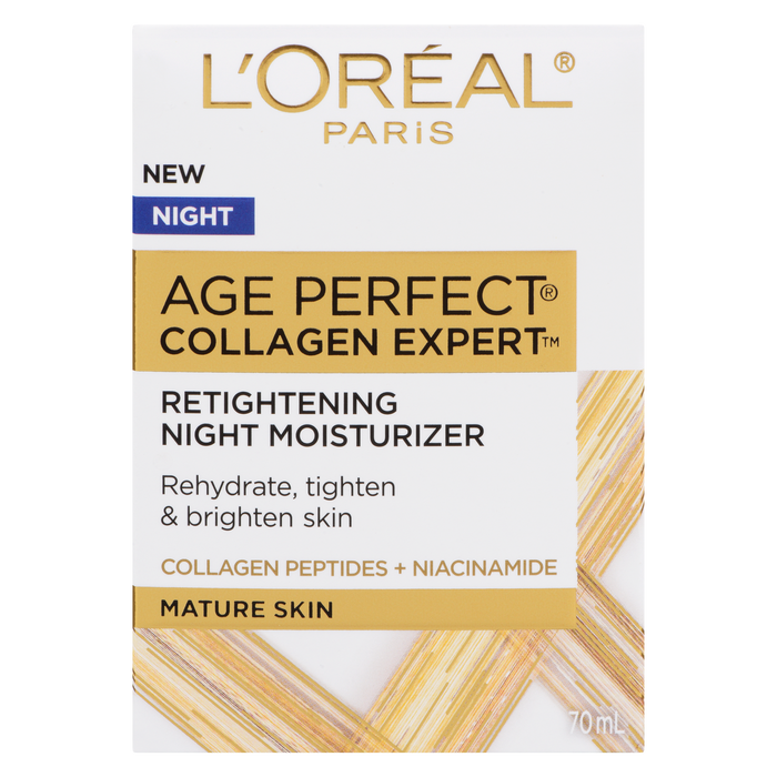 L'Oréal Paris Age Perfect Collagen Expert Soin de Nuit Raffermissant Peaux Matures 70 ml