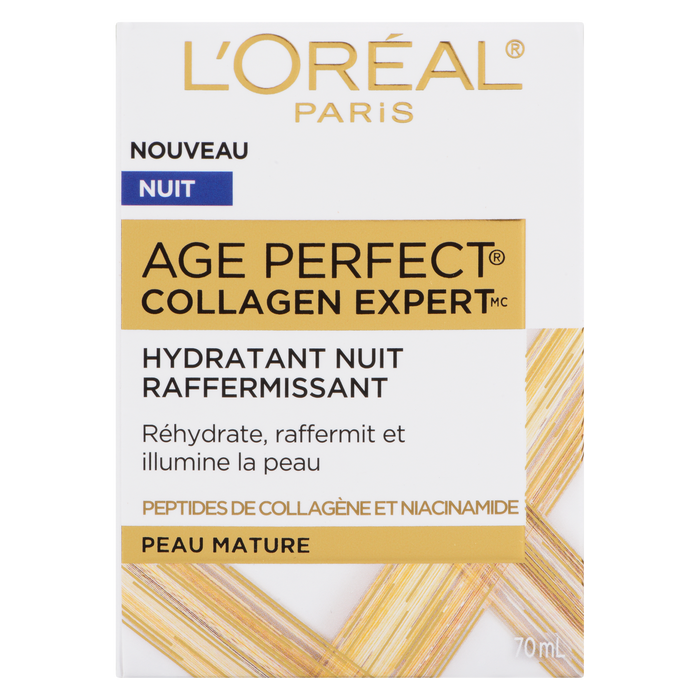 L'Oréal Paris Age Perfect Collagen Expert Soin de Nuit Raffermissant Peaux Matures 70 ml