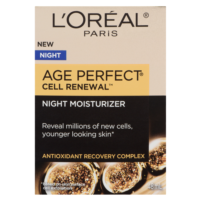 Crème hydratante de nuit Age Perfect Cell Renewal de L'Oréal Paris 48 ml