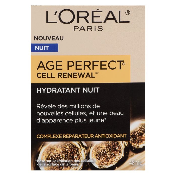 Crème hydratante de nuit Age Perfect Cell Renewal de L'Oréal Paris 48 ml