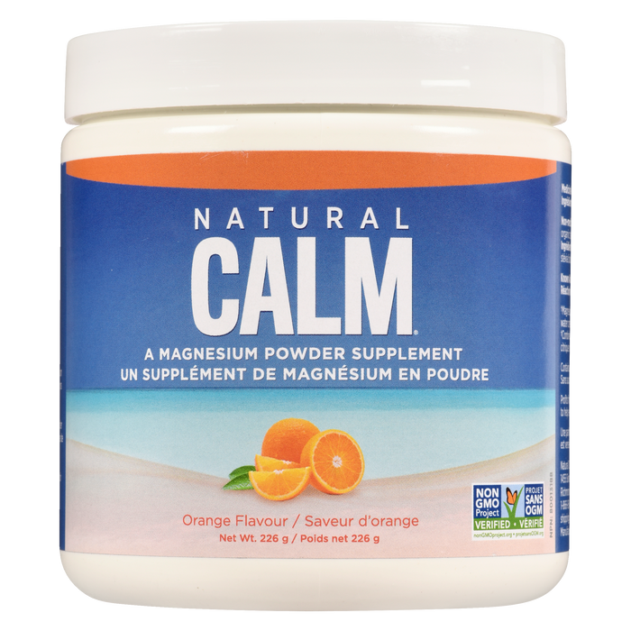 Natural Calm, un supplément de poudre de magnésium à saveur d'orange 226 g