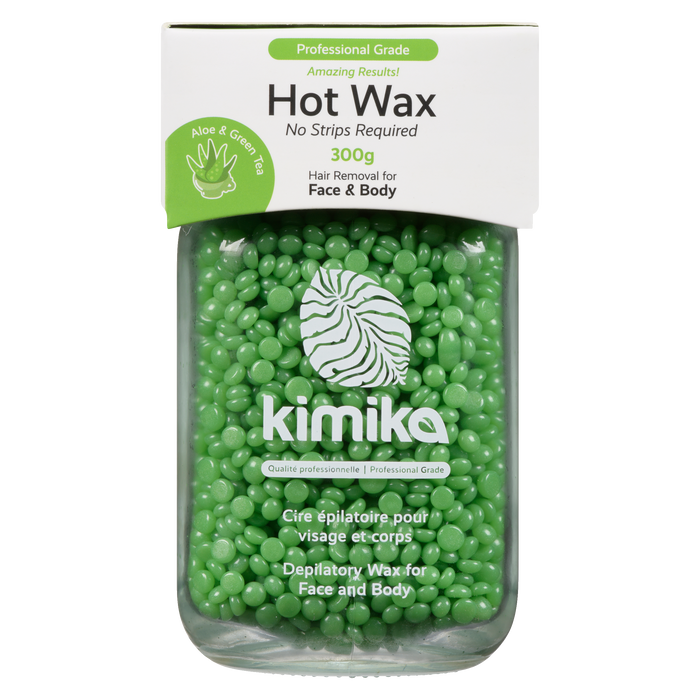 Kimika Depilatory Wax for Face and Body Aloe & Green Tea 300 g