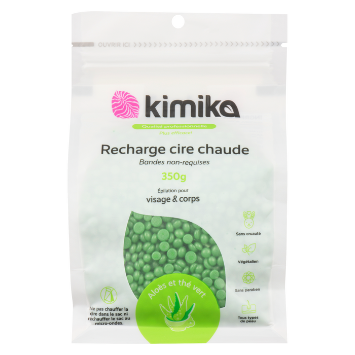 Kimika Hot Wax Refill Aloe & Green Tea 350 g