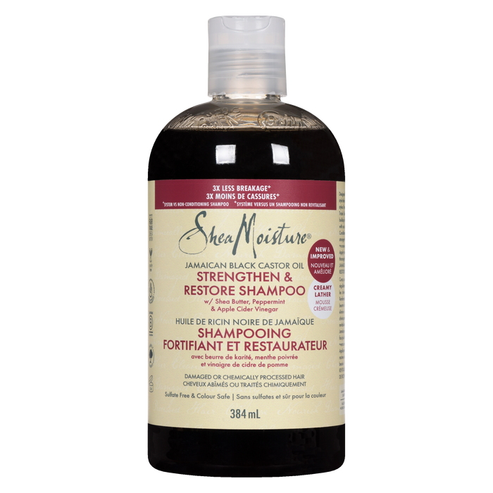 SheaMoisture Strengthen & Restore Shampoo Jamaican Black Castor Oil 384 ml