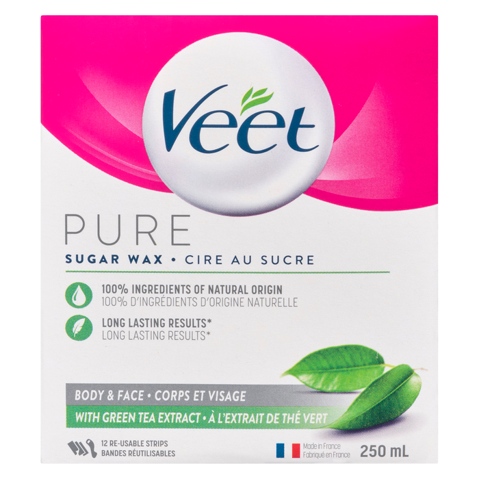 Veet Pure Sugar Wax Body & Face with Green Tea Extract 250 ml