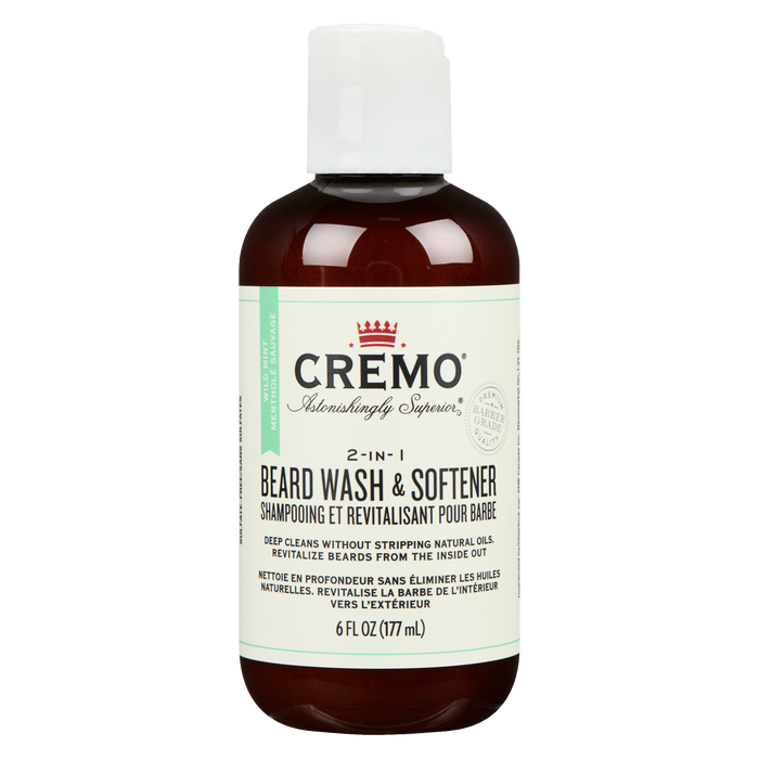 Cremo Beard Wash & Softener Wild Mint 2-in-1 177 ml