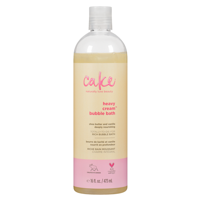 Cake Heavy Cream Rich Bubble Bath Shea Butter and Vanilla 473 ml