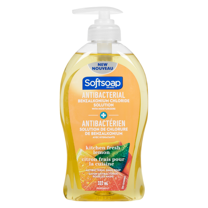 Softsoap Antibacterial Hand Soap Kitchen Fresh Lemon 332 ml