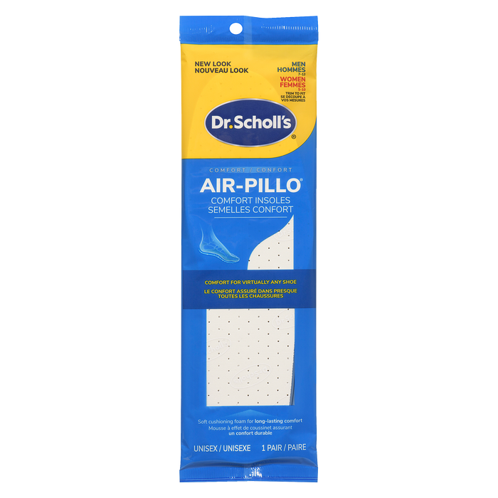 Semelles confortables Dr. Scholl's Air-Pillo unisexes, 1 paire