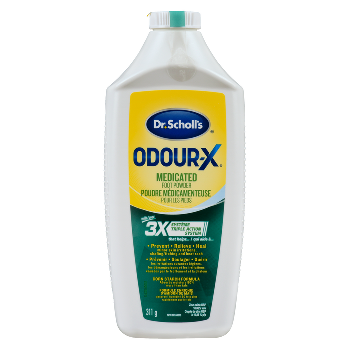 Dr. Scholl's Odour-X Medicated Foot Powder 311 g